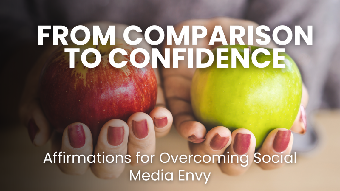 Struggling with social media envy? Feeling down after scrolling through endless highlight reels? Learn how to overcome comparison, boost self-esteem, and achieve your goals with powerful affirmations & daily practices. This post equips you to break free from the comparison trap and cultivate genuine confidence.