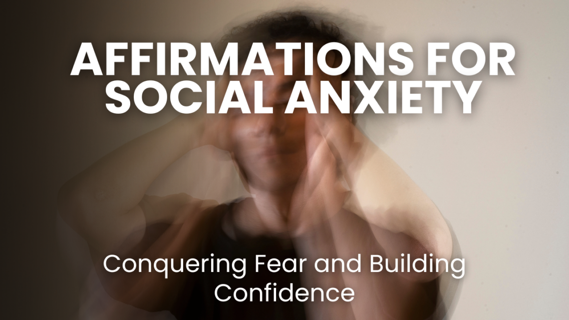 Conquer social anxiety with the power of affirmations. Learn how to use positive self-talk to challenge negative thoughts, build confidence, and overcome your fears in social situations. Practical tips and examples included.